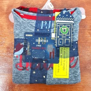 PJ Essentials 2 Piece Kids Holiday Pajamas Multiple Sizes